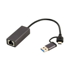 Мережевий адаптер Cablexpert A-USB3AC-LAN-01, USB-A/USB-C to 1Gbps Lan