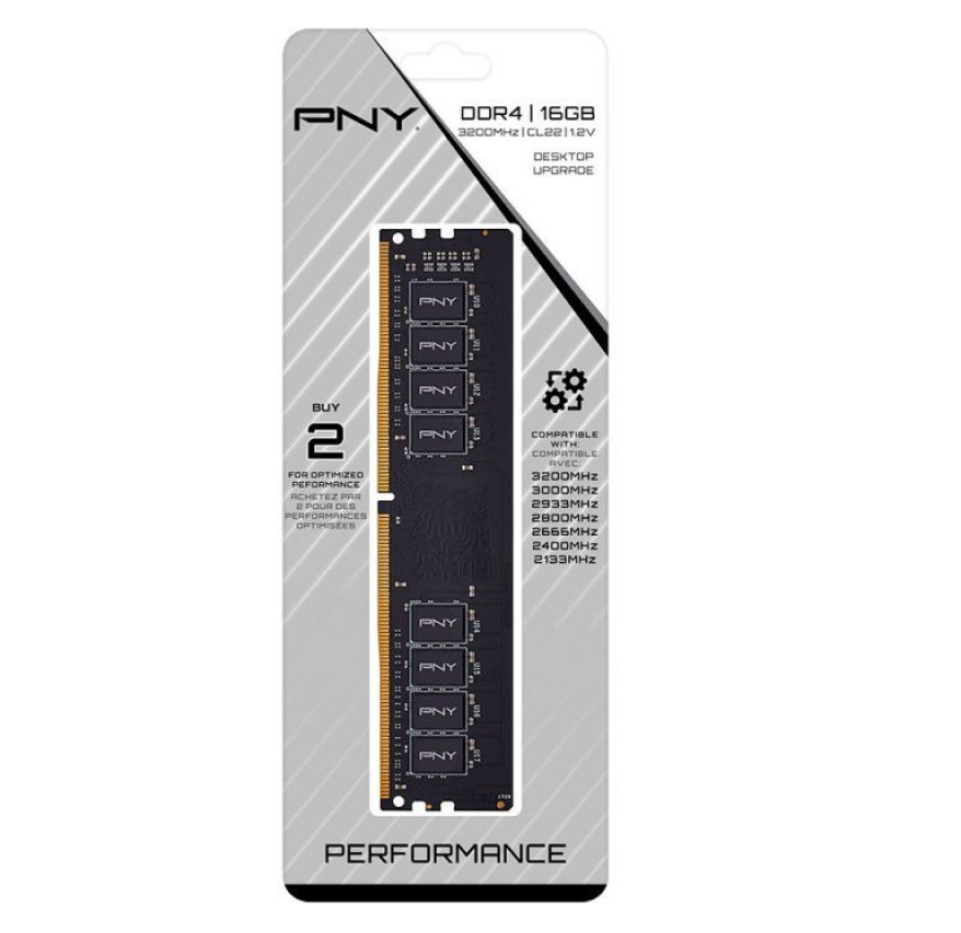 Пам'ять DDR4 RAM_16Gb (1x16Gb) 3200Mhz PNY (M4U16S682QMMM52-12) - зображення 3