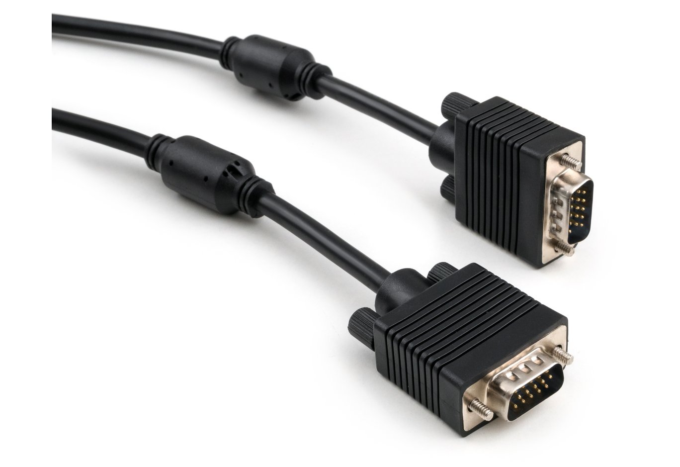 Кабель VGA M to VGA M, 3м, Vinga (VCPVGAF3BK) - зображення 1