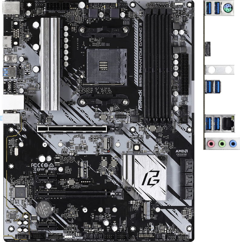Мат. плата AM4 AsRock B550 PHANTOM GAMING 4 - зображення 2