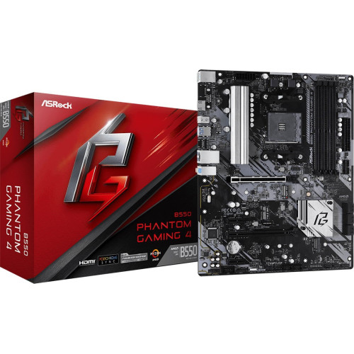 Мат. плата AM4 AsRock B550 PHANTOM GAMING 4 - зображення 1