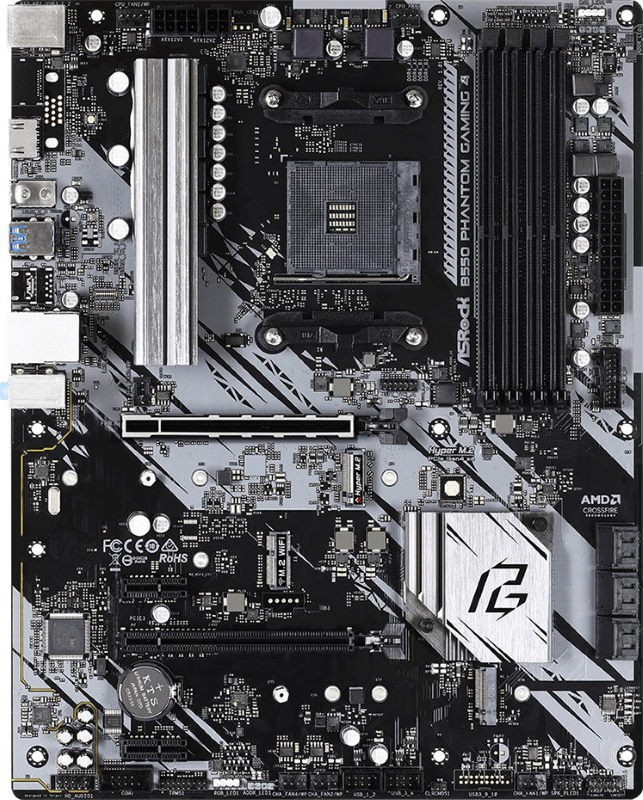 Мат. плата AM4 AsRock B550 PHANTOM GAMING 4 - зображення 3