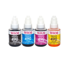 Чорнило WWM GI-490 для Canon PIXMA G1400/G2400/G3400 (C49SET4-2)