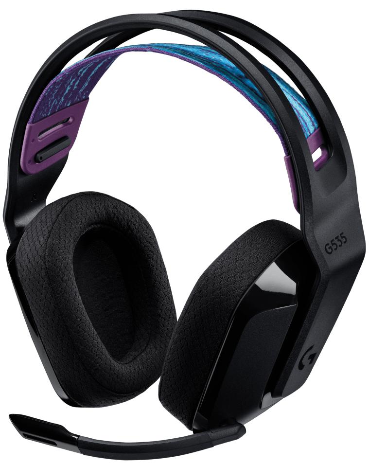 Безпровідна гарнітура Logitech G535 Lightspeed Black (981-000972) - зображення 2