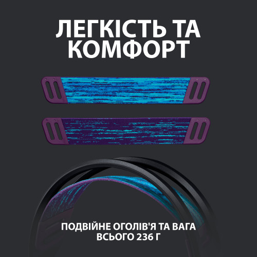 Безпровідна гарнітура Logitech G535 Lightspeed Black (981-000972) - зображення 13