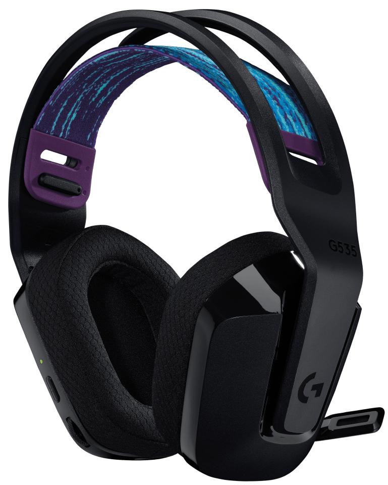 Безпровідна гарнітура Logitech G535 Lightspeed Black (981-000972) - зображення 3