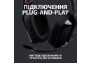 Безпровідна гарнітура Logitech G535 Lightspeed Black (981-000972) - зображення 8