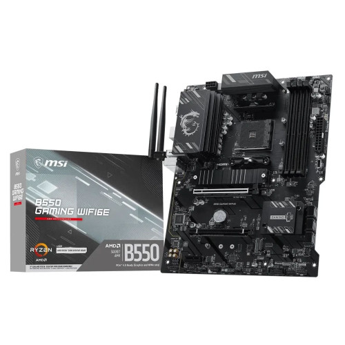 Мат. плата AM4 MSI B550 GAMING WIFI6E - зображення 1