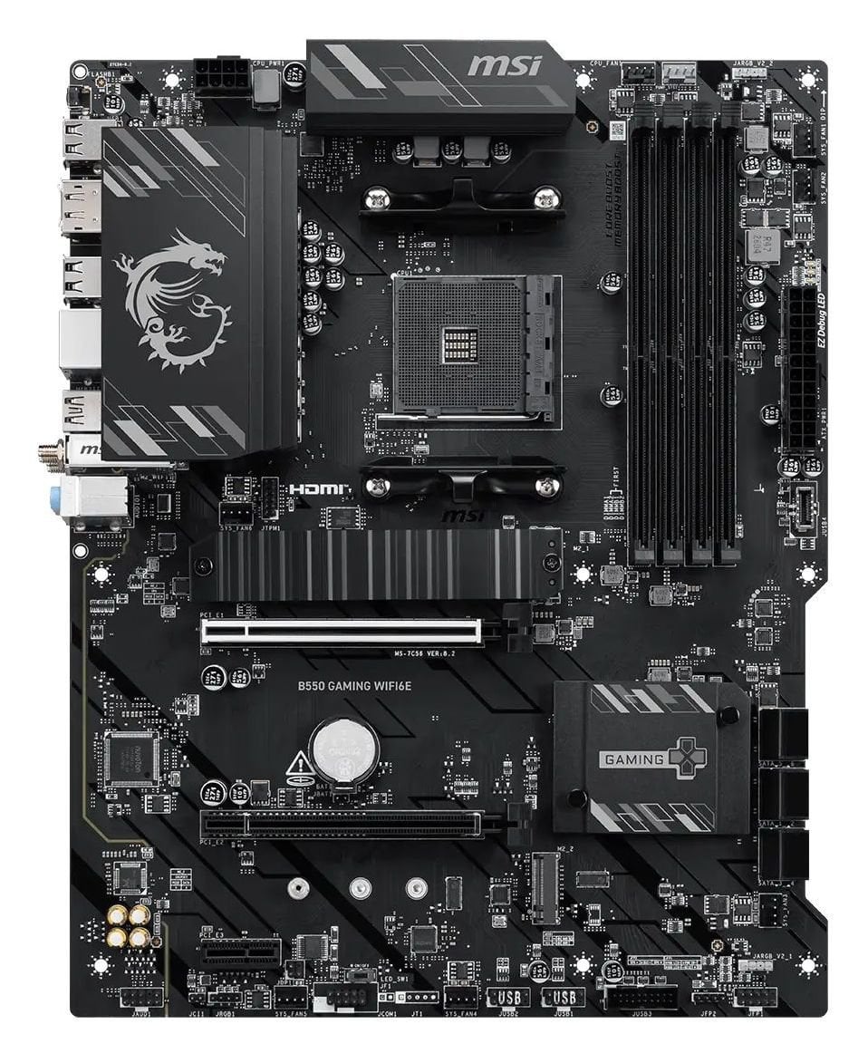 Мат. плата AM4 MSI B550 GAMING WIFI6E - зображення 3