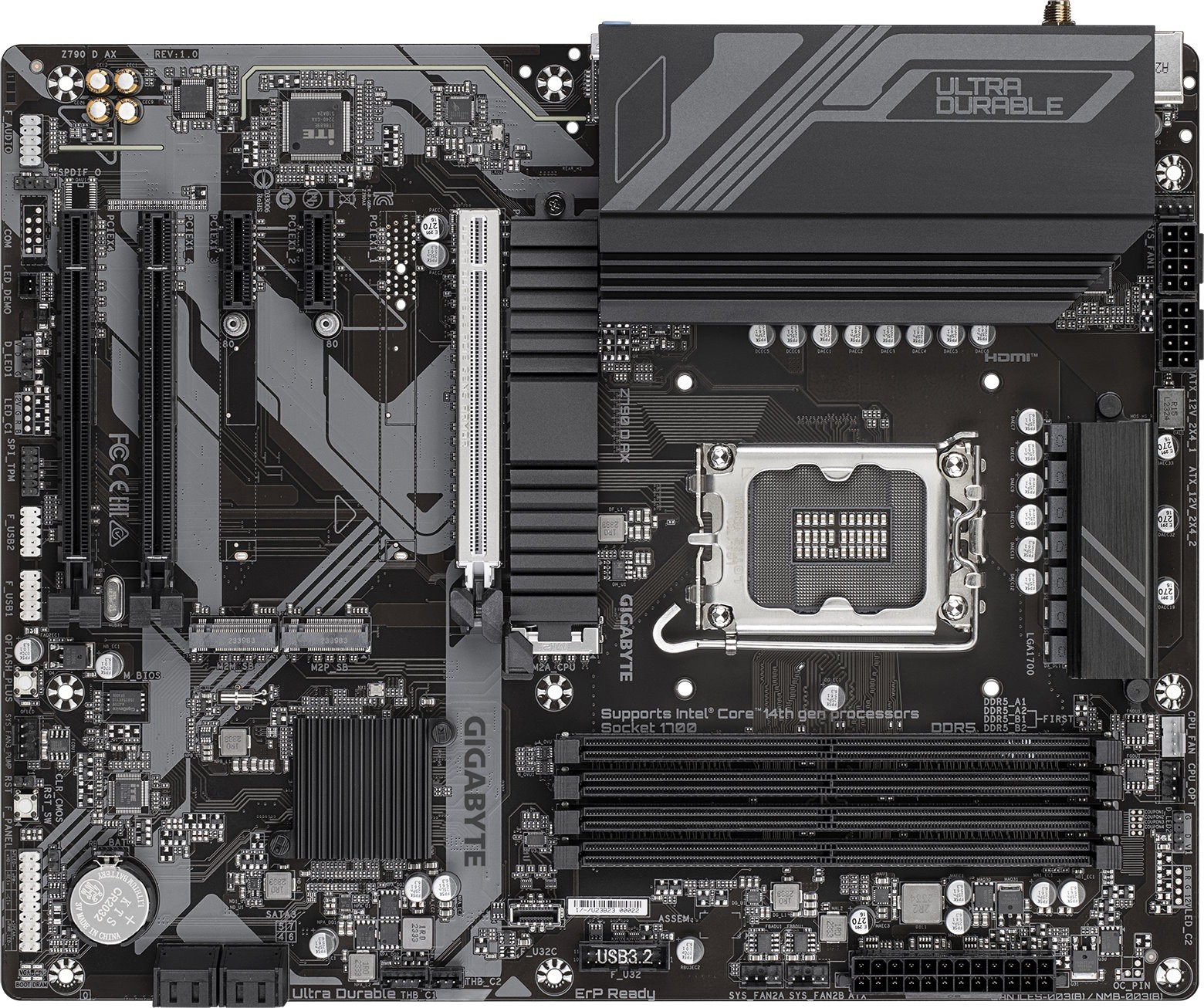 Мат. плата 1700 Gigabyte Z790 D AX - зображення 4