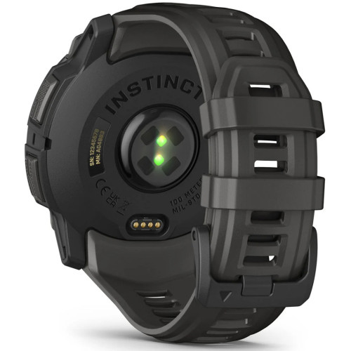 Смарт годинник Garmin Instinct 3 50mm AMOLED Black with Charcoal Band (010-03020-00) - зображення 6