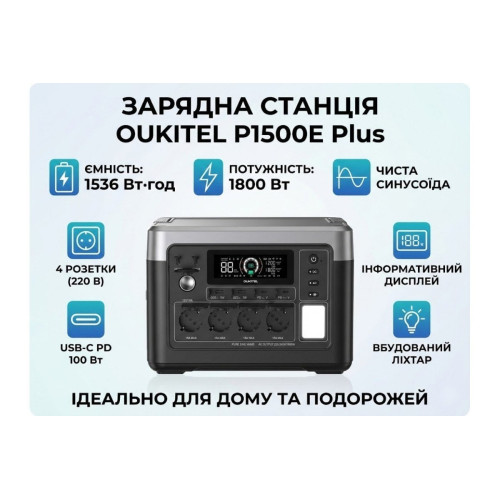 Зарядна станція OUKITEL P1500E Plus - зображення 6