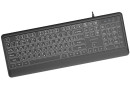 Клавіатура Gembird Slim Multimedia White Backlight USB Black (KB-UML-04-CYRL) - зображення 3