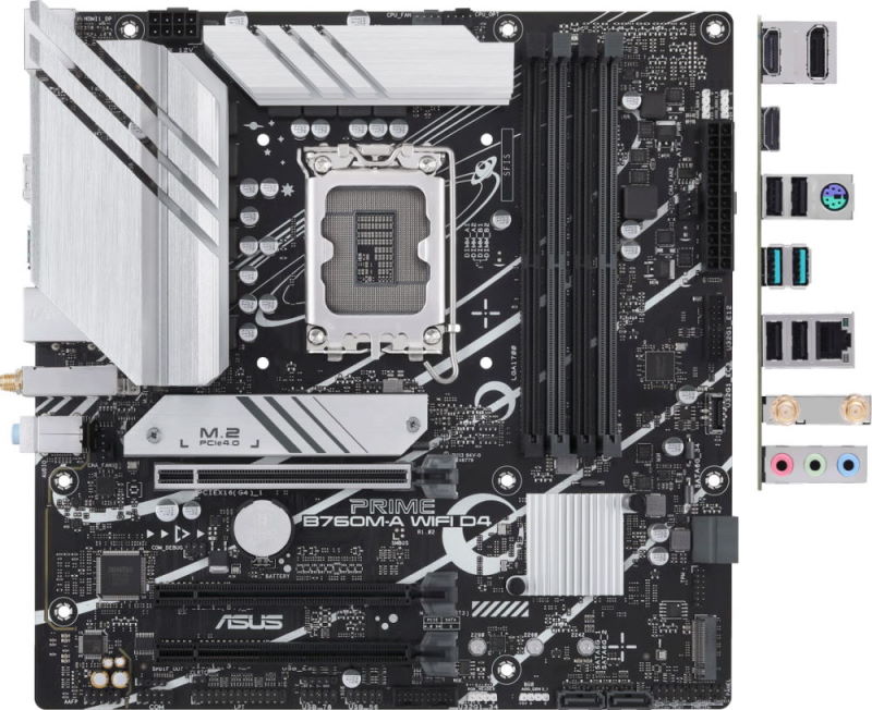 Мат. плата 1700 ASUS PRIME B760M-A WIFI D4 - зображення 1