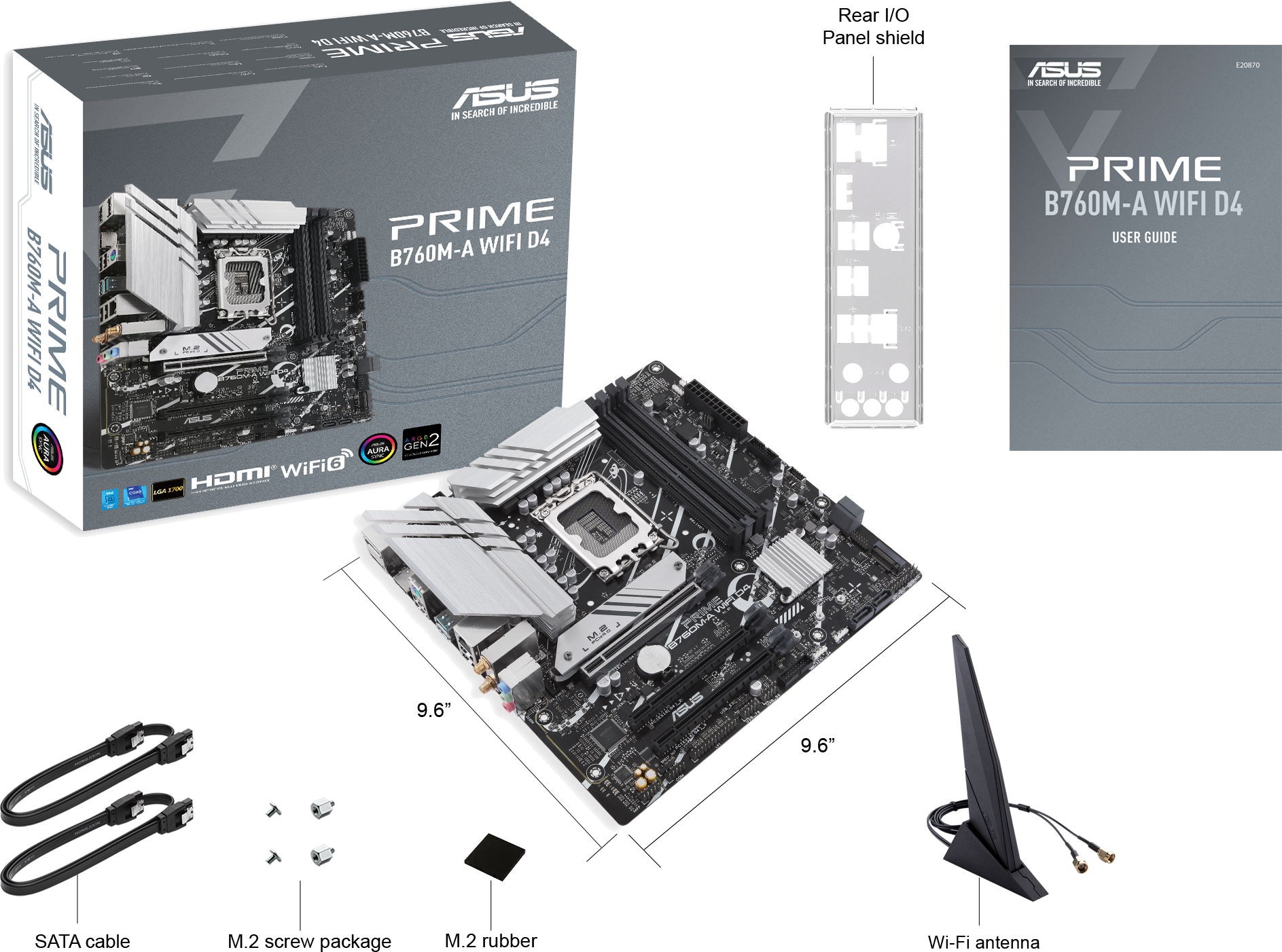 Мат. плата 1700 ASUS PRIME B760M-A WIFI D4 - зображення 5