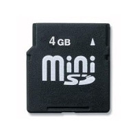 Secure Digital card MiniSD 4 Gb Kingston