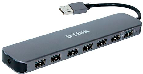 Концентратор USB 2.0 D-Link DUB-H7 - зображення 1