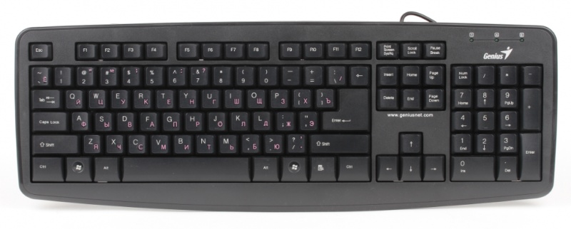 Клавіатура Genius KB-110X BB PS\/2  Black - зображення 1