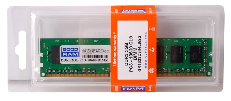 Пам'ять DDR3 RAM 2Gb 1333Mhz Goodram - зображення 1