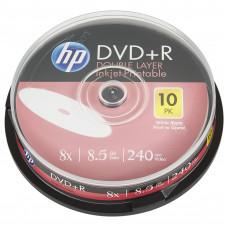 DVD+R-disк 8.5Gb 8x HP Double Layer Inkjet-Printable 10шт Spindle