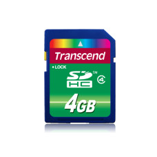 Secure Digital card 4 Gb Transcend SDHC class 4 - зображення 1