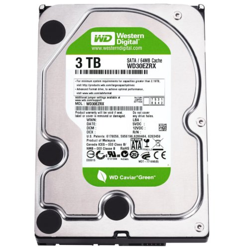 Жорсткий диск HDD 3000GB WD WD30EZRX - зображення 1