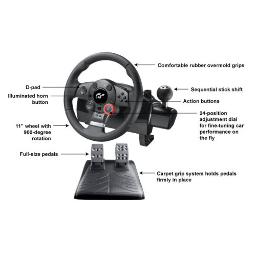 Руль Logitech Driving Force GT - зображення 2