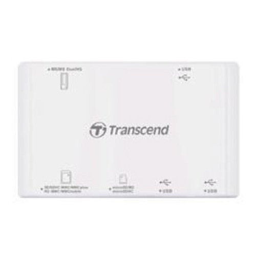 Картрідер зовнішній Transcend TS-RDP7 K\/W USB2.0  USB Хаб - зображення 1