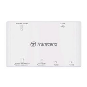 Картрідер зовнішній Transcend TS-RDP7 K\/W USB2.0  USB Хаб - зображення 1
