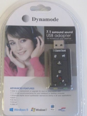Звукова карта USB to Audio 3D 7.1 Dynamode (USB-SOUNDCARD7) - зображення 2