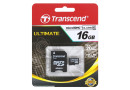 MicroSDHC 16 Gb Transcend class 10 UHS-I - зображення 1