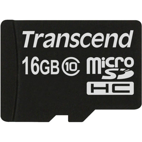 MicroSDHC 16 Gb Transcend class 10 UHS-I - зображення 1