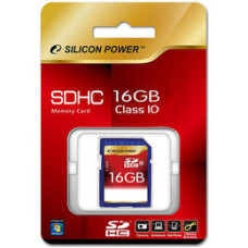 Secure Digital card 16 Gb Silicon Power SDHC class10 - зображення 1