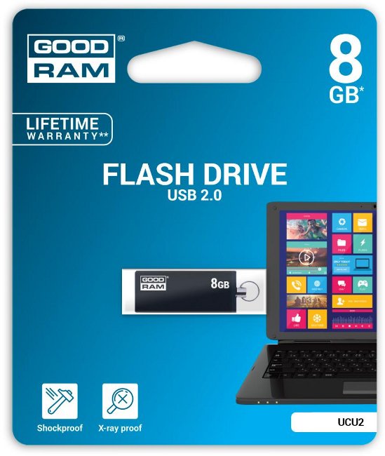 Флеш пам'ять USB 8 Gb Goodram Cube black - зображення 3