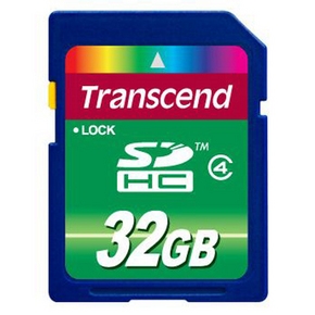 Secure Digital card 32 Gb Transcend SDHC class 4 - зображення 1