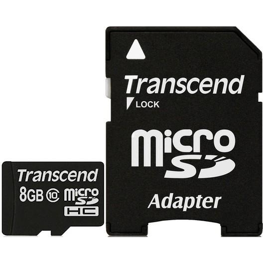 MicroSDHC 8 Gb Transcend class 10 - зображення 2