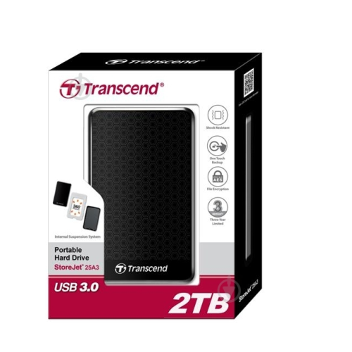 Зовнішній жорсткий диск HDD 1000Gb Transcend (TS1TSJ25A3K) - зображення 4