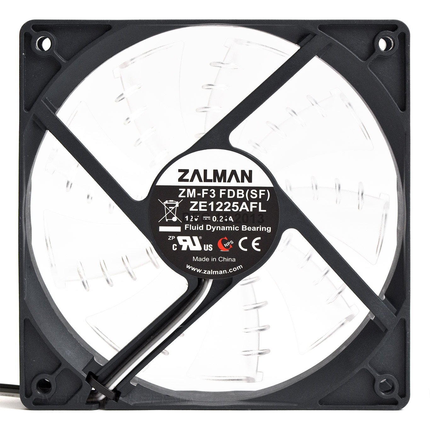 Вентилятор для корпусів 120 мм Zalman ZM-F3 FDB - зображення 2