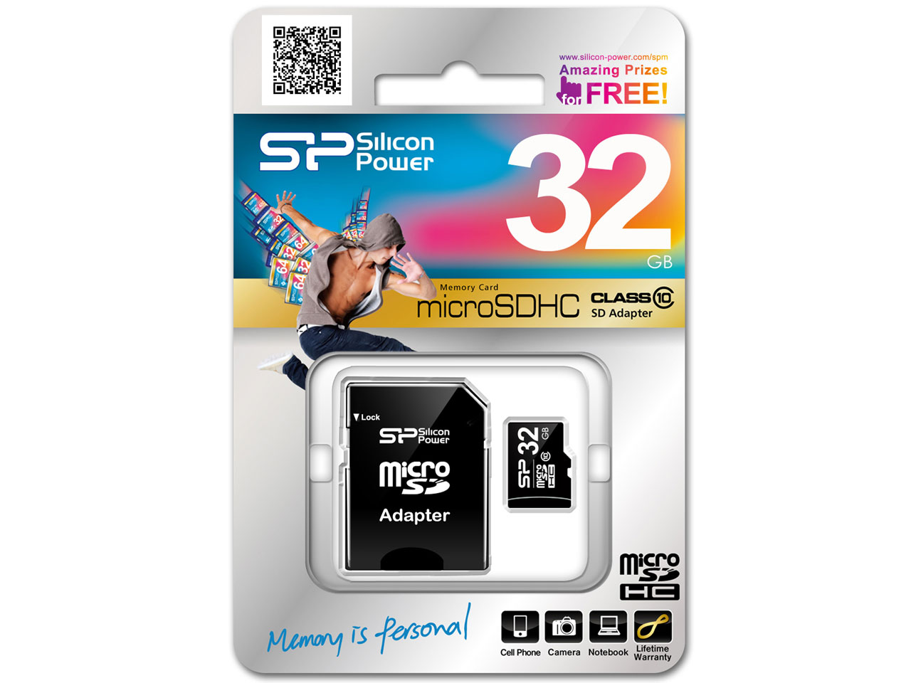 MicroSDHC 32 Gb SiliconPower class 10 - зображення 1