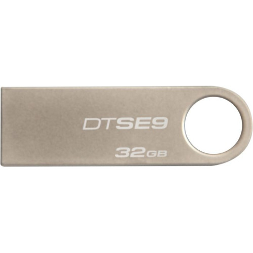 Флеш пам'ять USB 32 Gb Kingston SE9 Silver metal - зображення 1