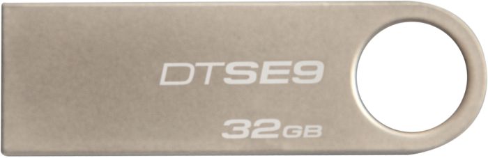 Флеш пам'ять USB 32 Gb Kingston SE9 Silver metal - зображення 1