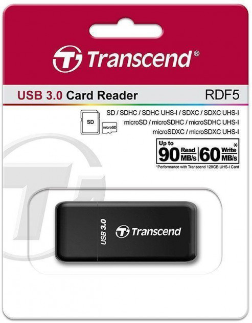 Картрідер зовнішній Transcend TS-RDF5 USB3.0 - зображення 4