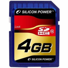 Secure Digital card 4 Gb Silicon Power SDHC class10 - зображення 1