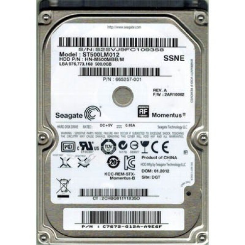 Жорсткий диск HDD Samsung 2.5 500GB ST500LM012 - зображення 1