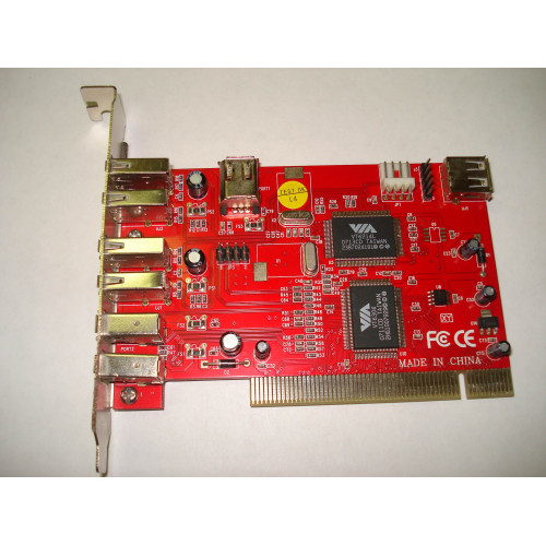 Контролер 1394 Fire Wire PCI for 3+1 ports Manhattan - зображення 2