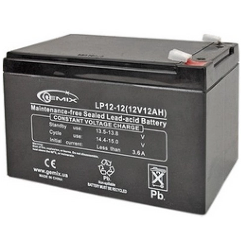 Акумуляторна батарея Gemix (LP1212) 12V 12Ah - зображення 2