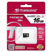 MicroSDHC 16 Gb Transcend class 10 UHS-I Premium
