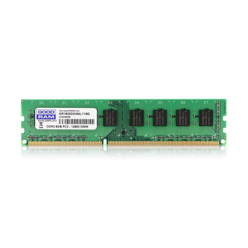 Пам'ять DDR3 RAM 8GB (1x8GB) 1600MHz Goodram PC3-12800 CL11, 1.35V - зображення 1