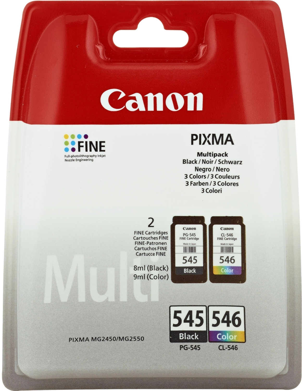 Набір картриджів CANON PG-545 + Cl-546 Multipack - зображення 1