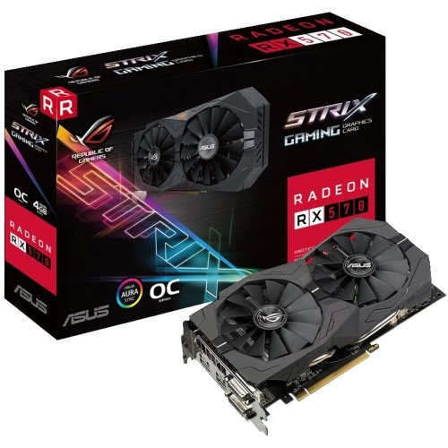 Відеокарта ATI Radeon RX 570 4 Gb GDDR5 Asus (ROG-STRIX-RX570-O4G-GAMING) - зображення 1